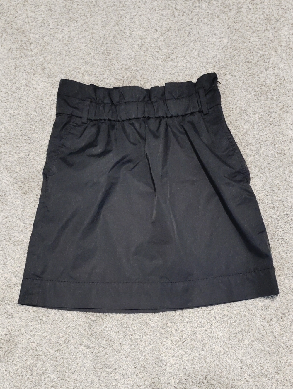 Banana Republic Black Paperbag Waist Mini Skirt